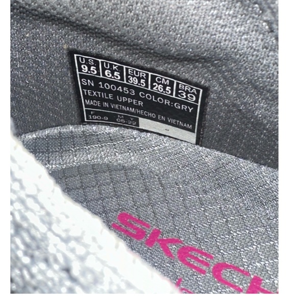 Skechers Up-Lifted Vegan Relaxed Fit Memory Foam Mary Jane Gray Slip-On Shoes - Picture 6 of 14